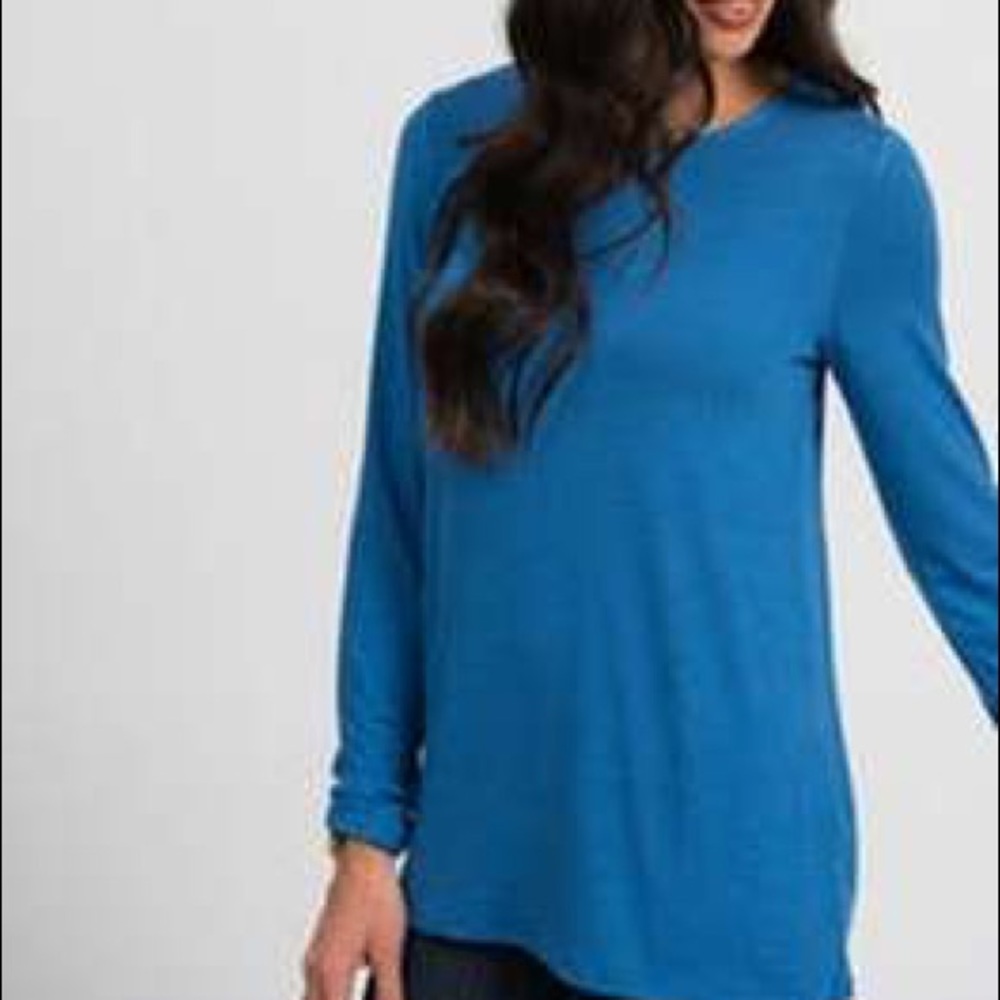 Agnes & Dora Fitted Tee Long Sleeve Heather Azure